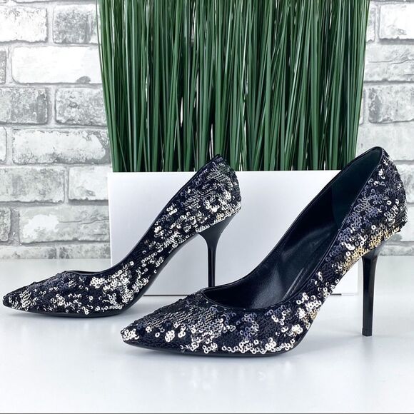 Authentic LOUIS VUITTON Sequin Pumps 38​​​ - Picture 10 of 11